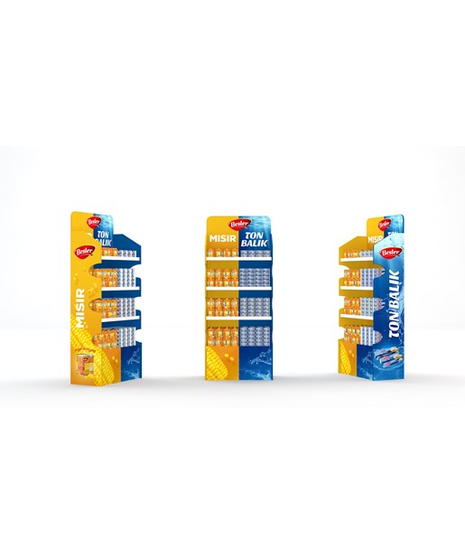 Ürün Sergileme Standı-Karton-Baskılı