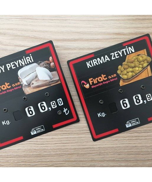 Şarküteri Reyonu Fiyat Etiketliği
