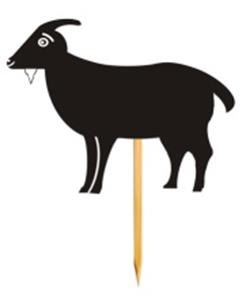 Kasap Reyonu Etiketliği Keçi